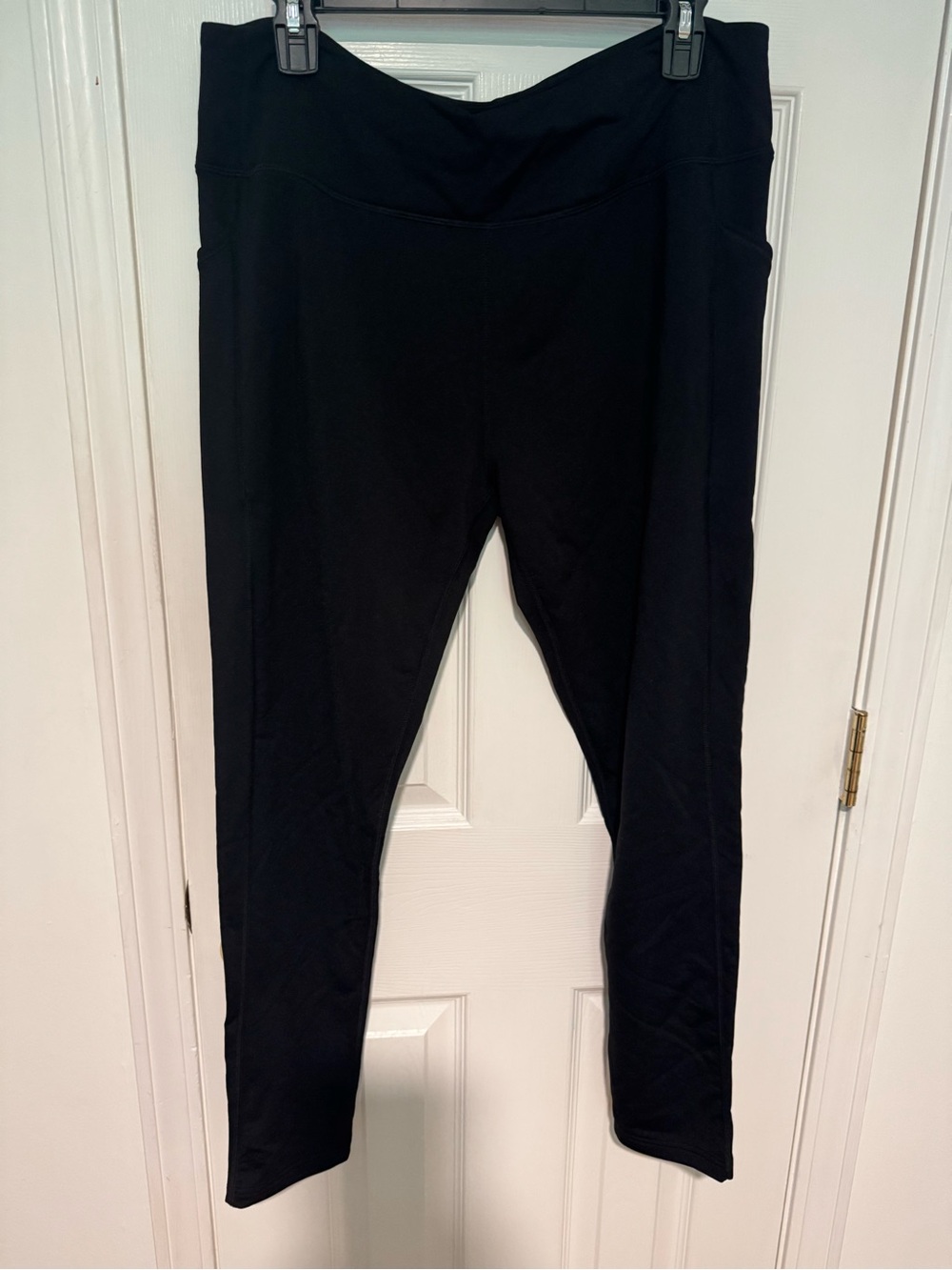 Ladies Piper Woolx High-Rise Black Women's Leggings with pockets-XL